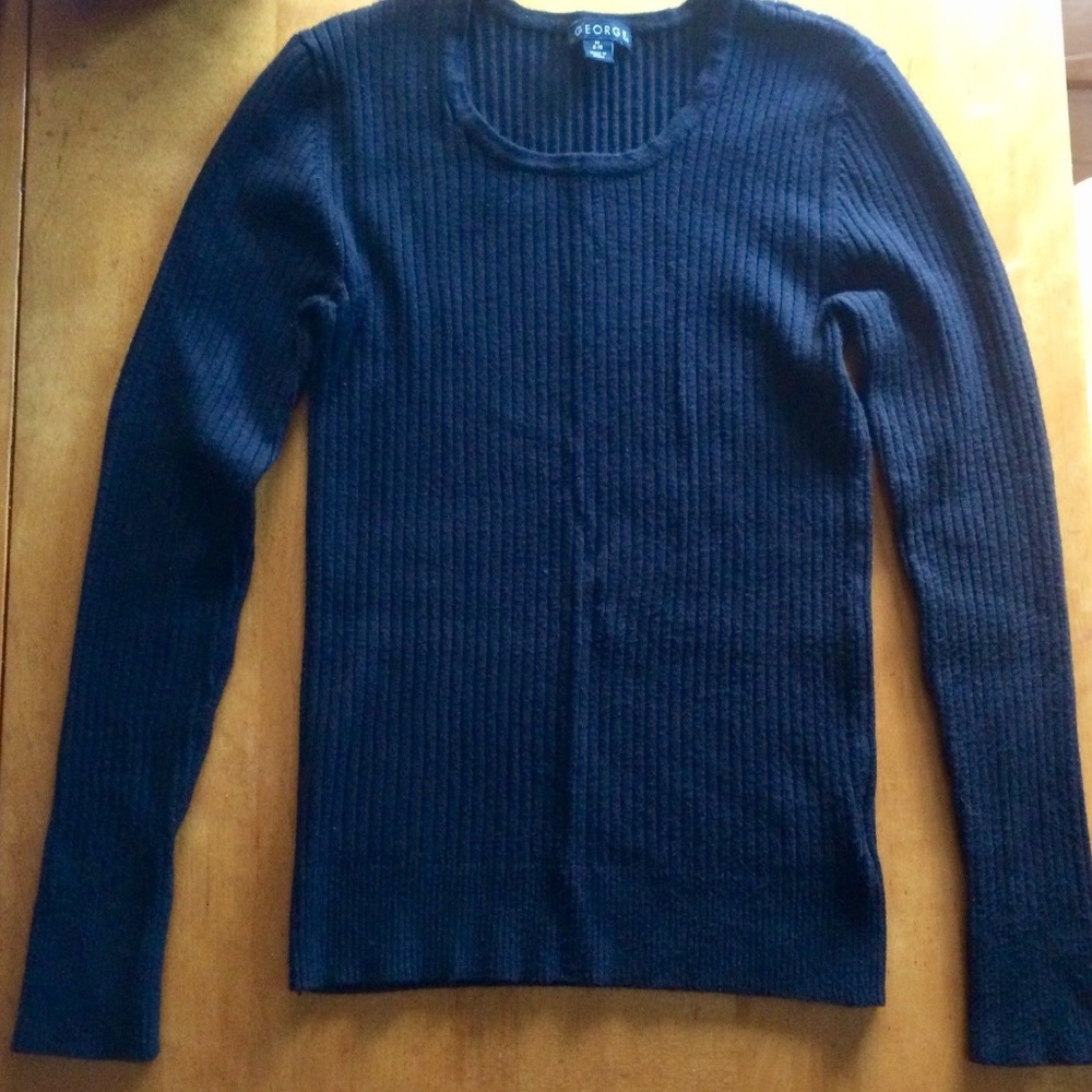 George Womens Sweater Top Long Sleeve Size M
